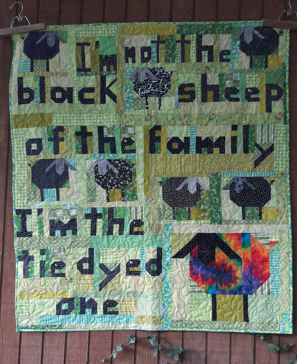 Tie Dyed Sheep - Aunt Em's Quilts