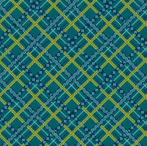Pieceful Gathering - Plaid in Teal - from Studio e