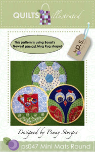 Mini Mats Round, Quilts Illustrated, Penny Sturges