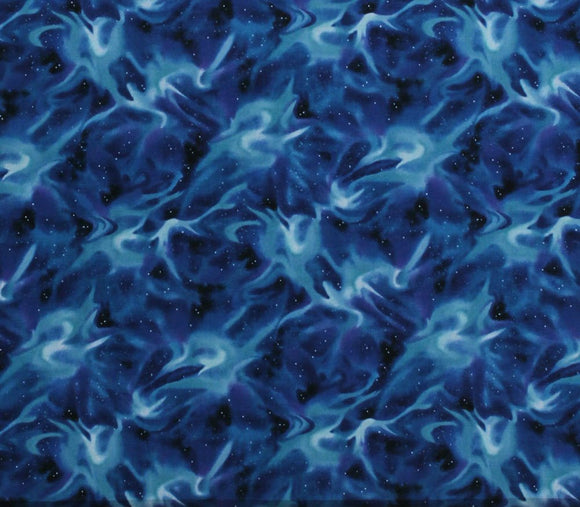 Northern Lights in Midnight Blue - from QT Fabrics