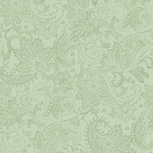 Benartex - A Festive Season - Tonal Paisley in Green